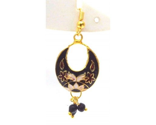 Meenakari Minakari Enamel Jhumka Jhumki Handmade Earrings Jewelry Drop Long AE96